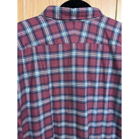 CHARLES TYRWHITT Mens Flannel Shirt in Rust and Black Tartan Size 3X Classic - Picture 4 of 4